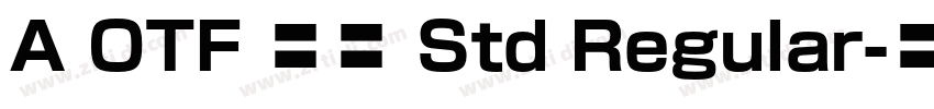 A OTF 那欽 Std Regular字体转换